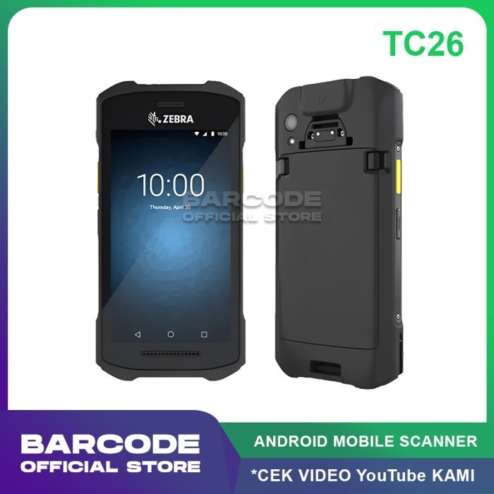 Mobile Barcode Scanner Zebra Tc26 Pdt Pda Android 2D Sim