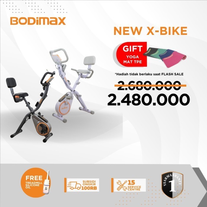 Alat Fitness Sepeda Statis Bodimax X-Bike