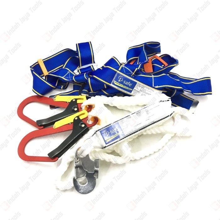 I-Safe Absorber Full Body Harness Sni Double Hook Safety Belt Sabuk