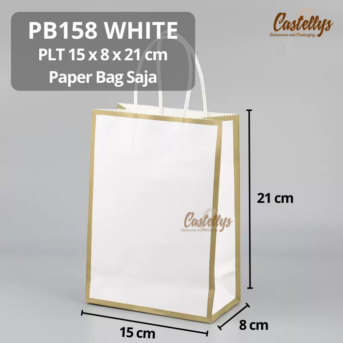 

~^~^~^] Paper Goodie Bag PB158 Packaging Kue Cake Hampers Hadiah Kado dll
