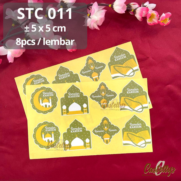 

!!!!!!] Sticker Stiker STC 011 Label Kue Hampers Hadiah Lebaran Idul Fitri