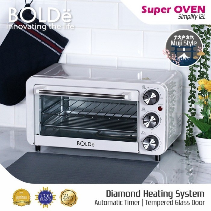 Bolde Super Oven Diamond Oven Listrik Kapasitas 12 Liter