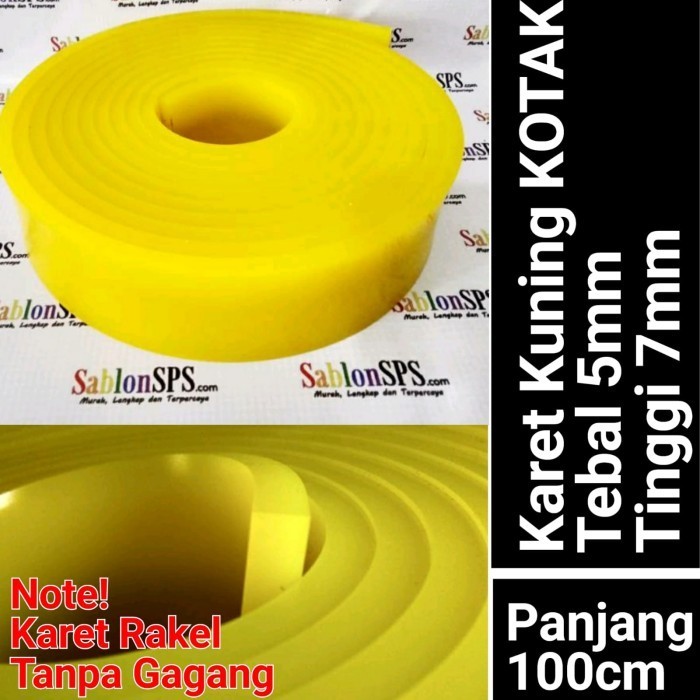 

Karet Rakel Papak Kuning 7X50 P. 1 Meter