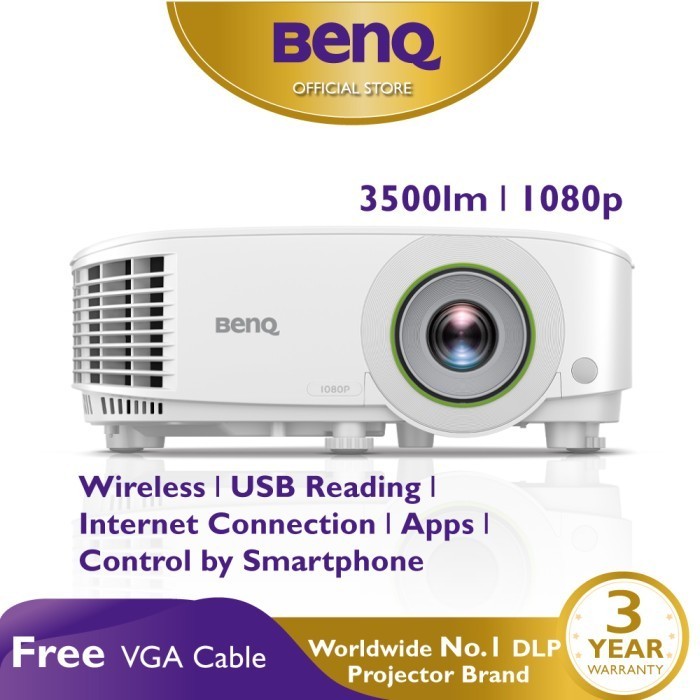 Proyektor Wireless BenQ EH600 3500 ANSI Lumens Full HD Smart Meeting Room