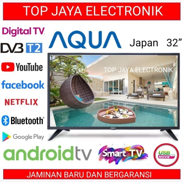Led Tv Aqua 32 Inch Digital Tv Smart Android New Series