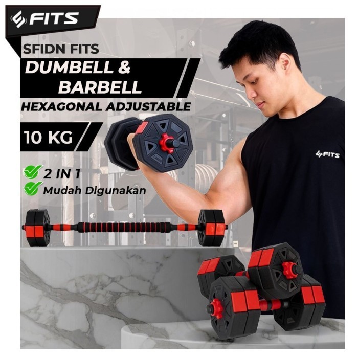 Sfidn Fits Hexagonal Adjustable Dumbell / Barbel 10Kg