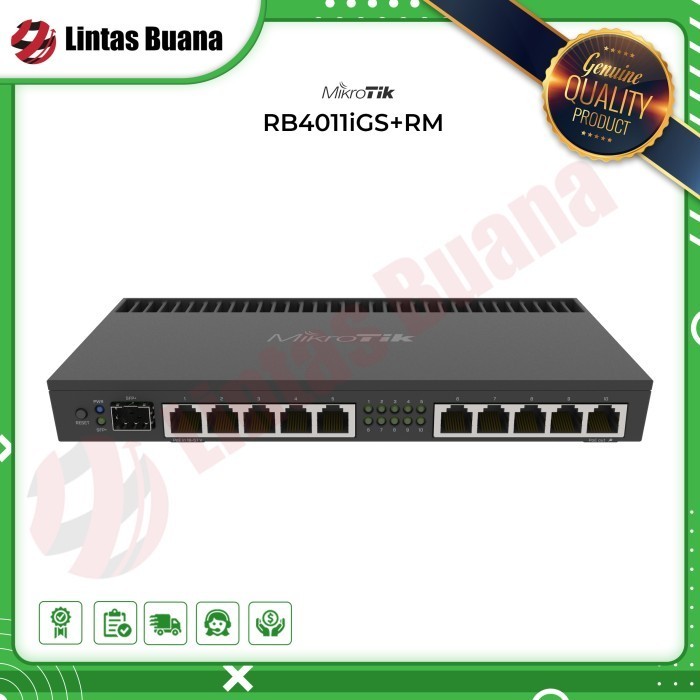 New Mikrotik Router indoor RB4011iGS+RM / RB4011 / mikrotik rb4011