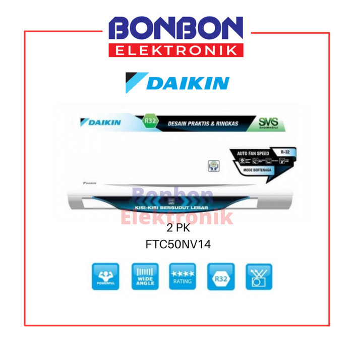 Daikin Ac 2Pk Ftc 50 Nv14 / 2 Pk Ftc50Nv14 Thailand Termurah Terlaris Promo