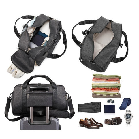 Kinmac Canvas Tas Multifungsi Gym Fitnes Olahraga Sport Travel Bag