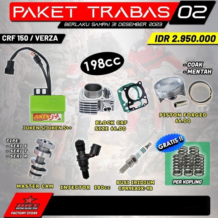 Original Brt Paket Trabas 3 Crf 150