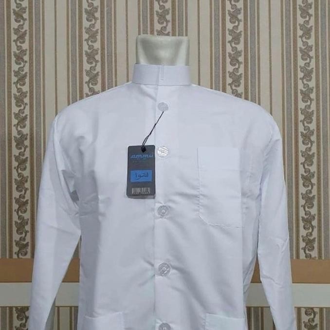 Baju Koko Ammu Collection Haibah Original - warna Putih dan Hitam .