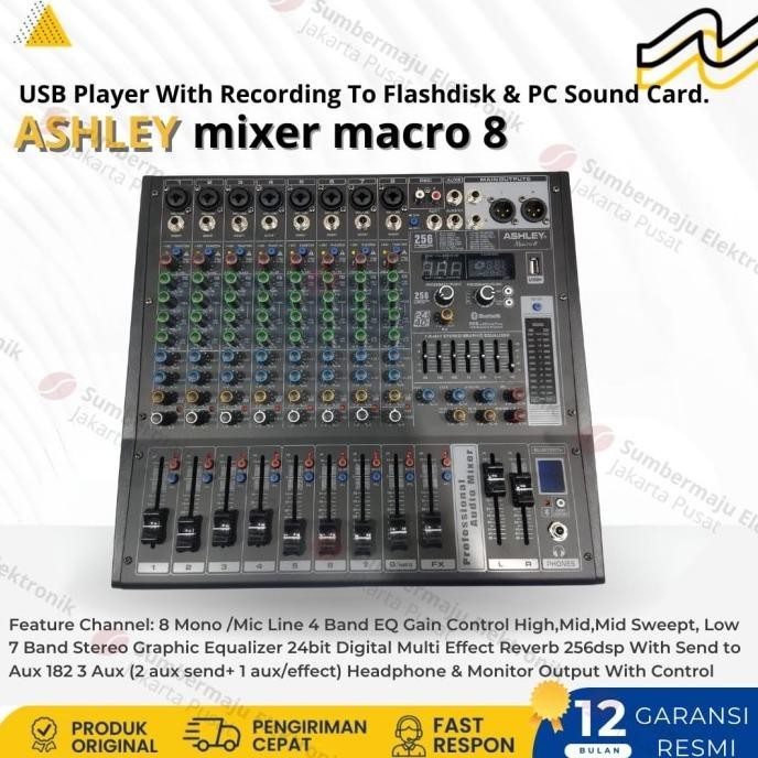 Mixer Ashley Macro 8 Original Macro8 Channel