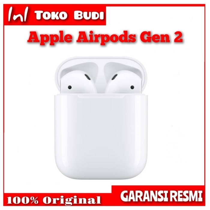 Apple Airpods 2 (2Nd Gen) With Charging Case Garansi Resmi Ibox Tam