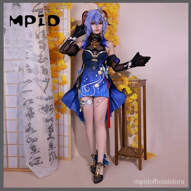 【MPID】Genshin Impact Cosplay Ganyu Costume Lantern Rite Wanita Kostum Ganyu Wig New Outfit Skin Twil