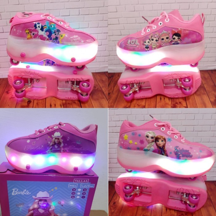 Sepatu Roda 4 Anak/Sepatu Roda Led Anak Perempuan/Sepatu Roda Anak