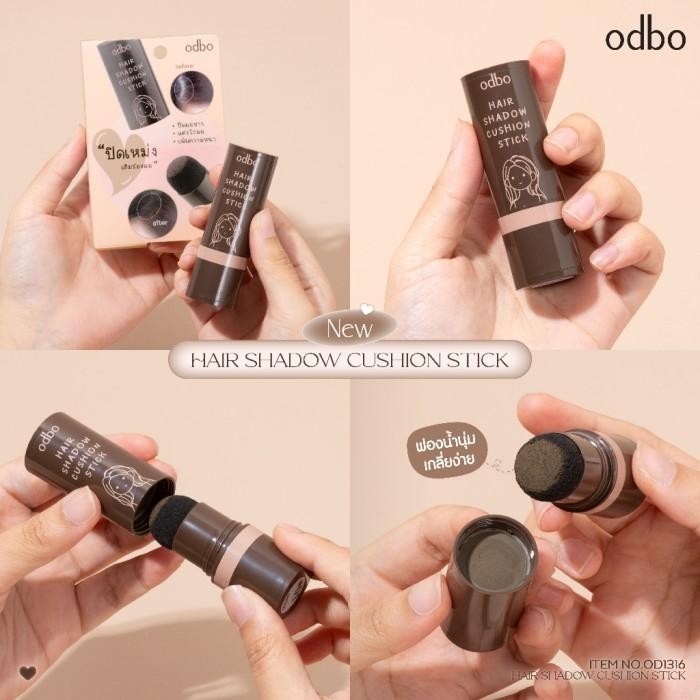 Odbo Hair Shadow Cushion Stick | Cover Rambut Tipis | Area Kosong & Bo