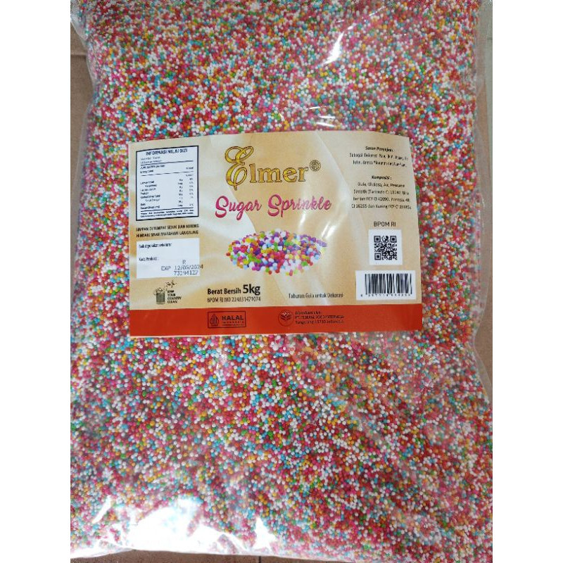 

Elmer Sprinkle Sugar Trit Kemasan Repa 1 Kg
