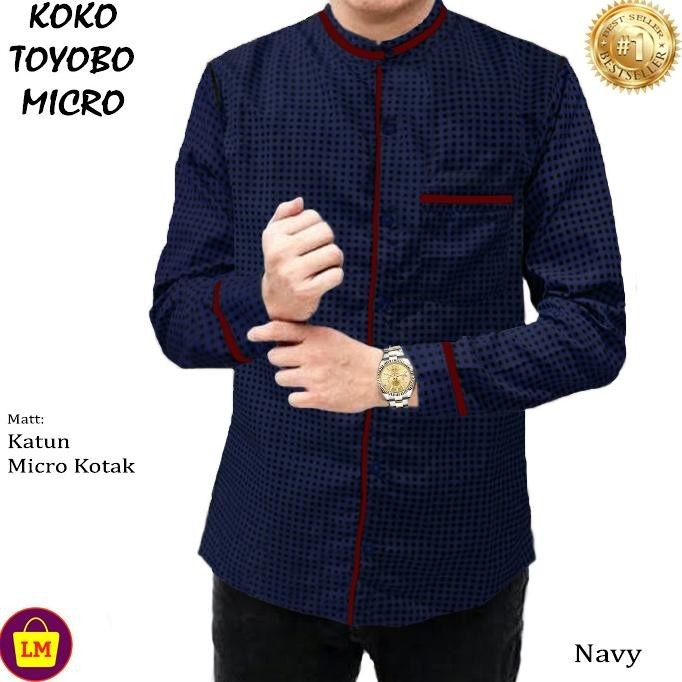 Lm 22545-22551 Baju Koko Pria Lengan Panjang Toyobo Micro Termurah