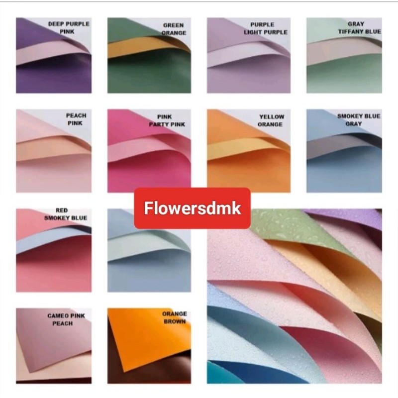 

cellophane flower wrapping double color || kertas buket || kertas Pembungkus buket