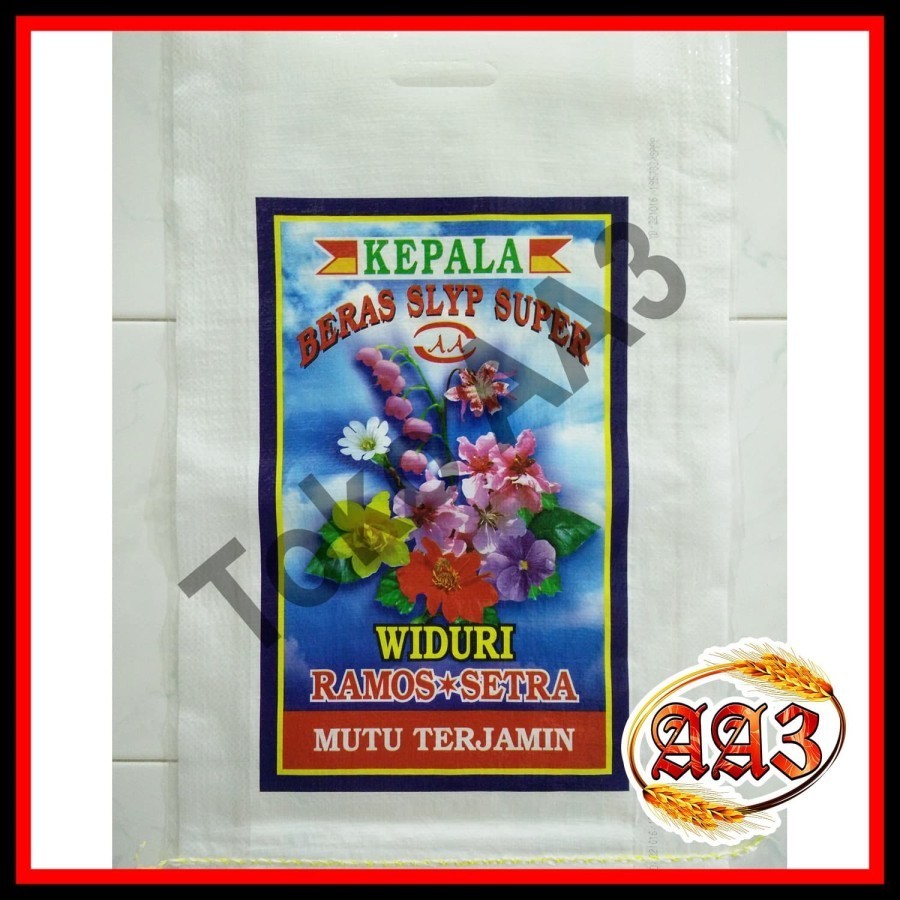 tokokarungaa3 Karung beras laminasi merek Widuri 20kg