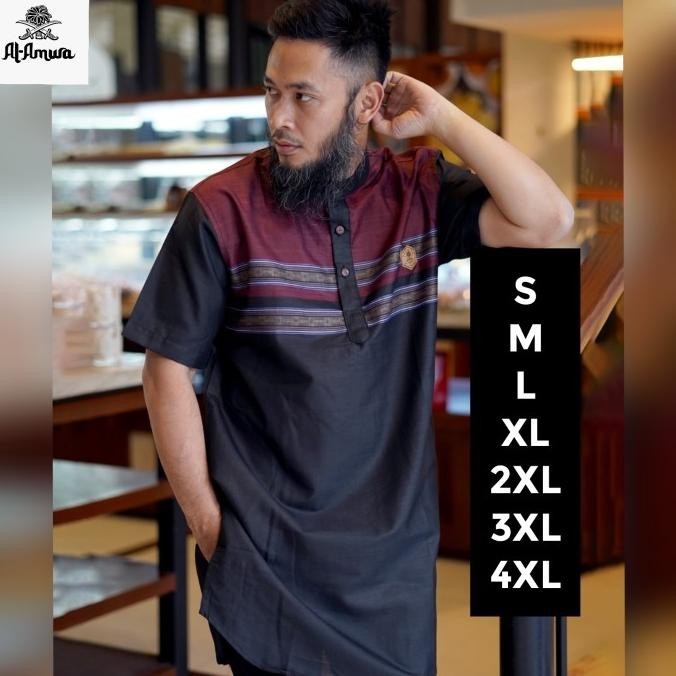 Baju Koko Jumbo Al Amwa Kurta Shanghai Big Size