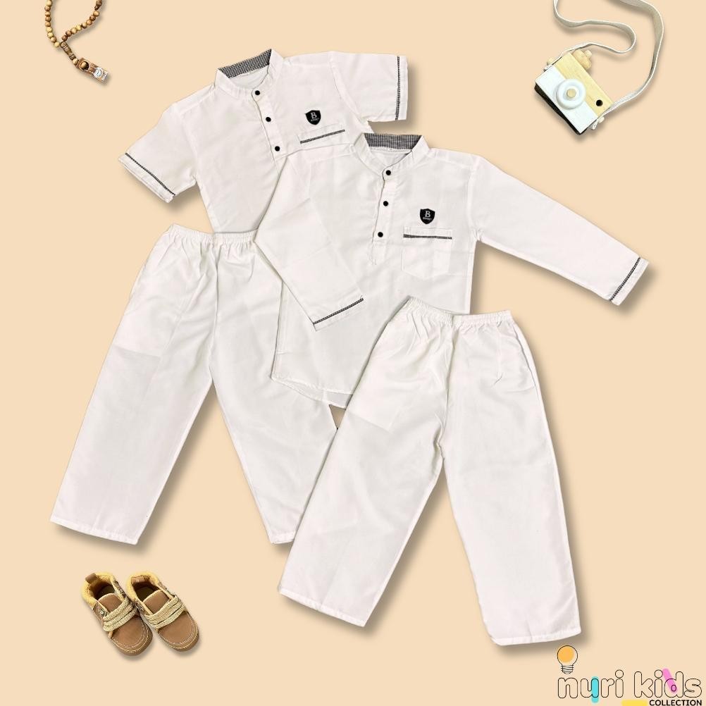Terbaru 3.3 | Ready Stok | Baju Koko Anak Laki Laki Setelan Koko Anak Baju Muslim Anak Usia 6Bulan -