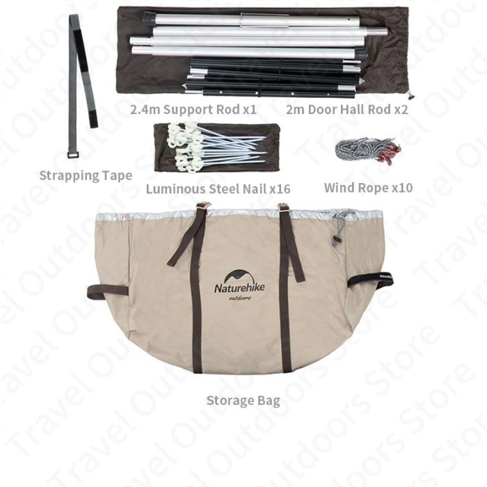 Tenda Camping / Glamping Piramid Naturehike Nh20Zp013