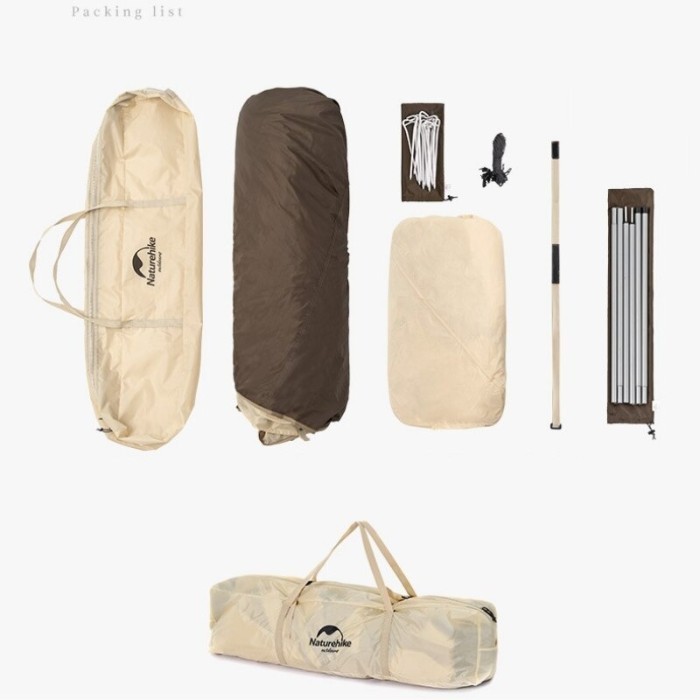 Tenda Automatic Ango 4 Orang Camping / Glamping Naturehike Nh21Zp010