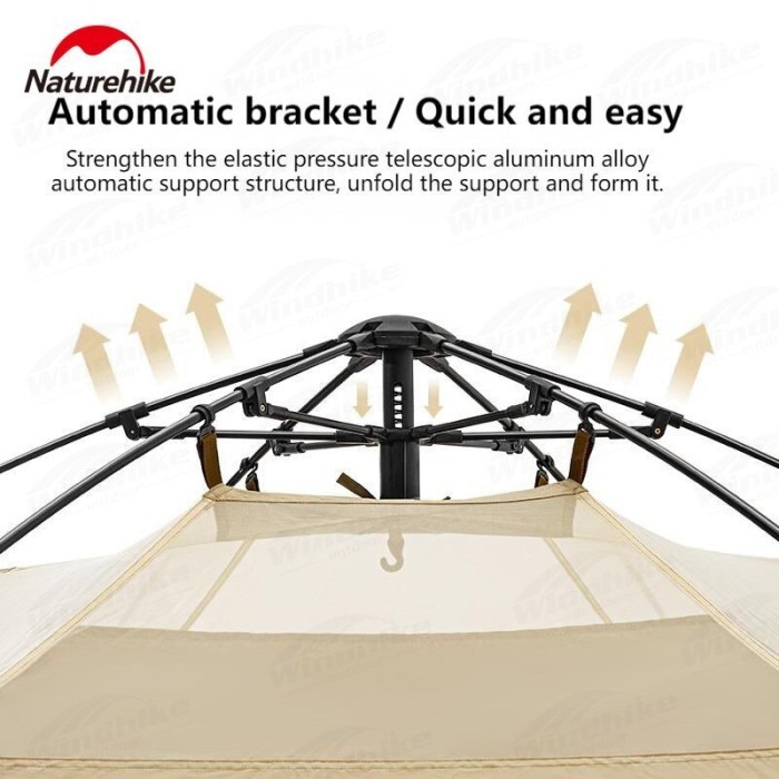 Tenda Toilet Otomatis Naturehike Nh22Zp006 Separation Automatic Shower