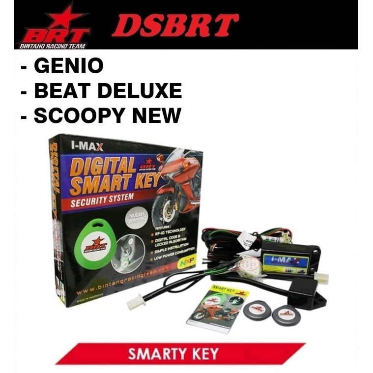 Alarm Motor Smart Key Brt Anti Maling Genio Beat Deluxe Scoopy New Esp