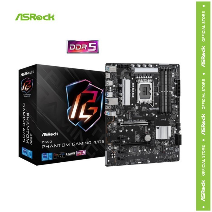 Asrock Motherboard Z690 Phantom Gaming 4 (Ddr5)