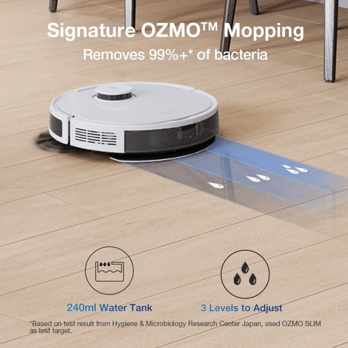 Combo Ecovacs Deebot N8 + Empty Station Robot Vacuum Cleaner Sapu Pel