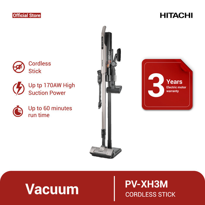 Vacuum Cleaner Hitachi Pv-Xh3M Cordless Stick Pvxh3M