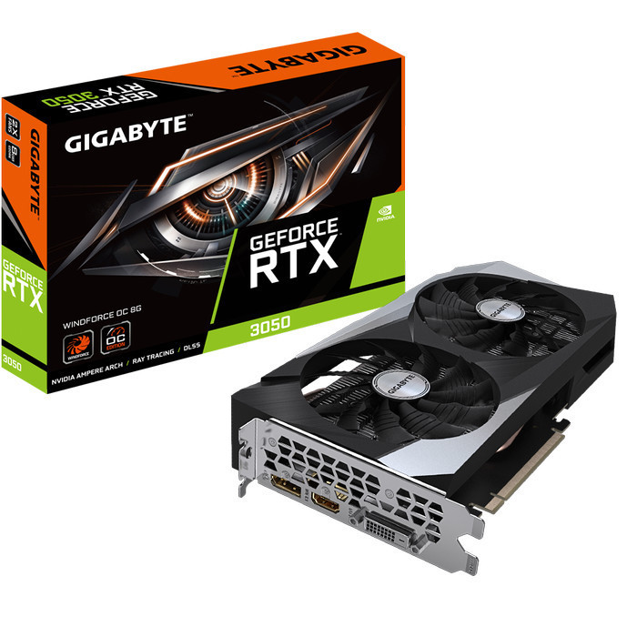 Vga Gigabyte Rtx 3050 Windforce Oc 8Gb Gddr6