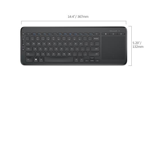 Microsoft All In One Media Keyboard ( N9Z-00028 ) Original/Grs 3 Tahun