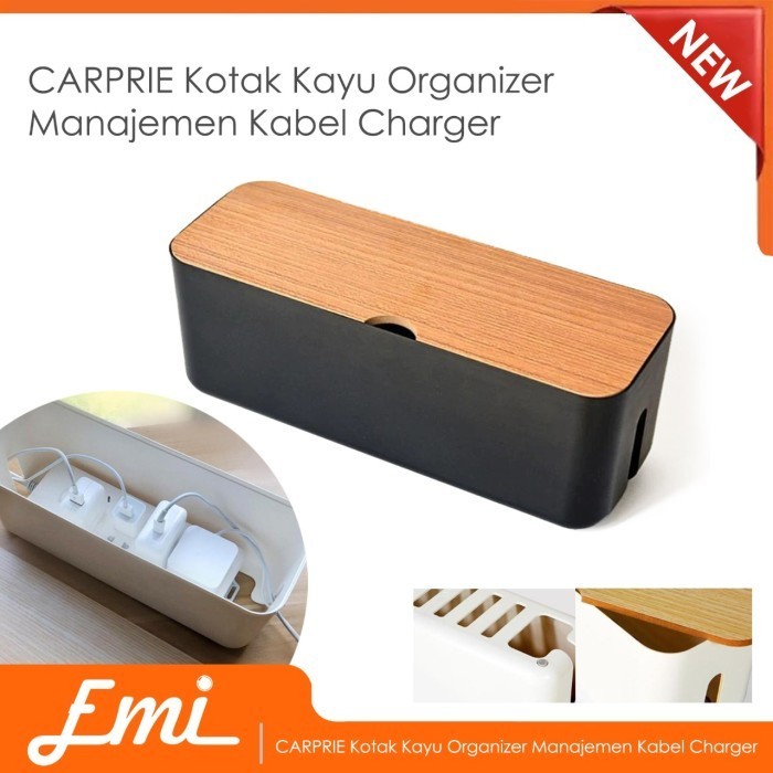 

EMI KOTAK KAYU KABEL ORGANIZER MANAJEMEN CABLE CHARGER - FT-100