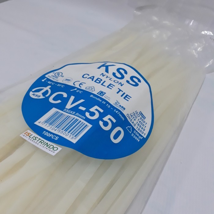 

KABEL TIS KABEL TIES CABLE TIE PENGIKAT KABEL KSS CV - 550