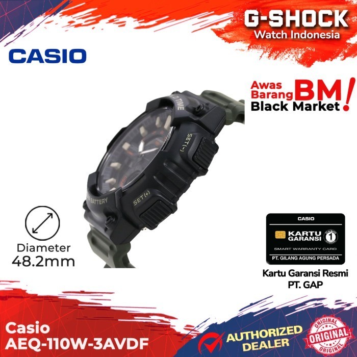 Casio General Aeq-110W-3Avdf Aeq-110W Aeq-110 Aeq110W Aeq 110W