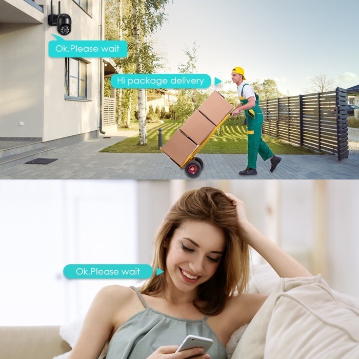 Eyesec Ip Kamera Cctv 6K Wifi Outdoor 360 Ptz Smart Camera Cctv Ip67