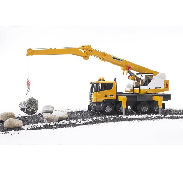 Bruder 3571 - Scania Super 560R Liebherr Crane Truck With Light &Sound