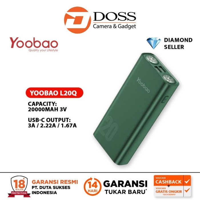 Yoobao L20Q 20000 Mah Powerbank