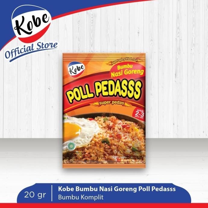 

Kobe Bumbu Nasi Goreng Poll Pedas 20gr