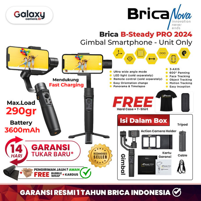 Brica B-Steady Pro New 2023 3-Axis Stabilizer B-Steady Pro 2023 New