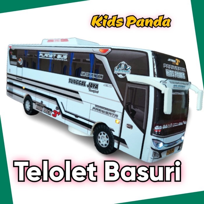 MINIATUR BUS BIS KIDS PANDA TELOLET BASURI