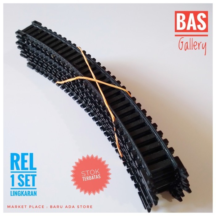 MINIATUR REL KERETA API 1 SET