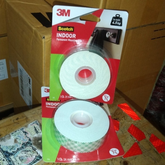 

TERMURAH Original 3M- Double tape 3M Monting 7Kg 24mm Super Kuat Super Lengket