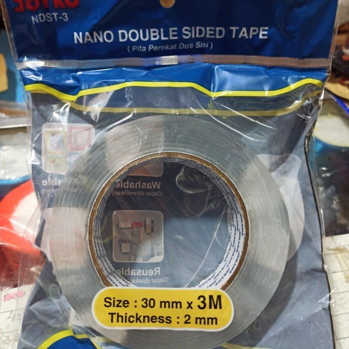 

TERMURAH Double Tape Transparant 3cm x 3Meter