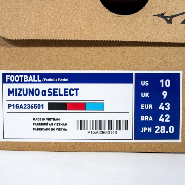 Sepatu Bola Mizuno A Select Black P1Ga236501 Original Bnib
