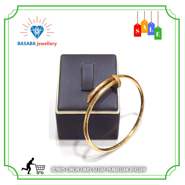 Gelang Paku Emas Kuning Emas Asli