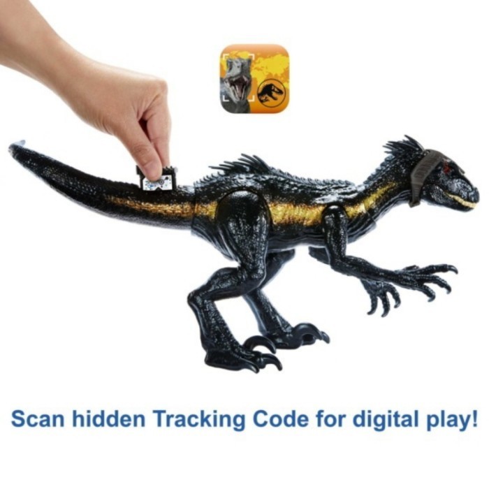 Mainan Anak Dino Ar Jurassic World Track N Attack Indoraptor Bersuara